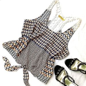 Vintage USA Crochet Back Top